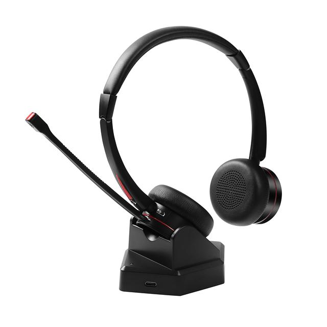 New Wireless Headset Office Single Ear  Call Center  Headset Noise Cancelling with Mic and Charging Base