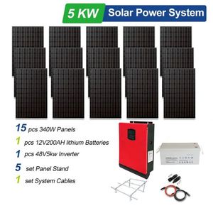 Dawnice Hzeb-lct-5 Bibo Offgrid 3kw 5kw 6kw 20kw Ensemble Hybride Complet 10kw Système Solaire Hybride Kit Solaire 10kw - Product Image 4