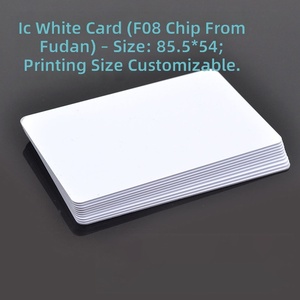 Carta IC bianca a induzione, tipo NFC, con pellicola Fudan Plus, per controllo accessi hotel e rilevazione presenze, in PVC, modello 396, Shenzhen - Product Image 5