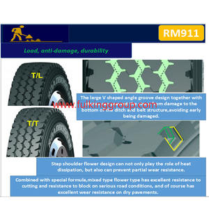 12R22.5 13R22.5 295/80R22.5 315/80R22.5 新型径向无内胎重型卡车轮胎，用于半挂车更换/维修 - Product Image 5