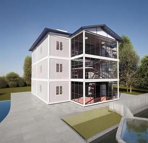 Đa dạng prefab & container không gian đa tầng khung thép đơn vị văn phòng biệt thự rộng phạm vi sử dụng cho khu nghỉ mát & căn hộ - Product Image 4