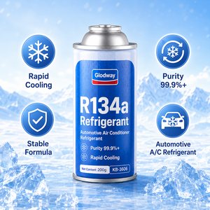 Gas Refrigerante R134a Glodway 200g per Auto, Gas Refrigerante ad Alta Purezza, Raffreddamento Rapido, Prestazioni Stabili, Soluzione per Riparazione Climatizzatori Auto - Product Image 5