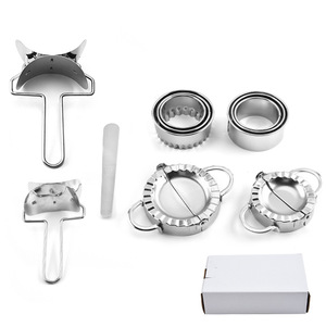 Nhà Máy Bán buôn thép không gỉ bánh bao khuôn <span class=keywords><strong>Maker</strong></span> Set Dễ dàng tự làm bánh bao lột Slicer công cụ kim loại trong Hộp bao bì - Product Image 2