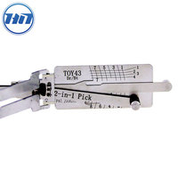 Lishi Tool-outil de serrurier 2 en 1, décodeur et ramassage pour dispositif, outil de serrurier, TOY43