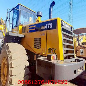 Chargeur de roue avant d'occasion de KOMATSU WA470 avec le moteur Cummins charge évaluée de 6 tonnes diesel à vendre - Product Image 3