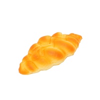 Nouveau jouet anti-stress réaliste en PU, en forme de petits pains ronds, moelleux et à remontée lente