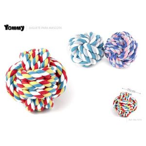 Balle en corde de coton Yommy 11 cm, jouet à mâcher pour chiens - Product Image 1