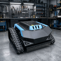 Mesin Pemotong Rumput Robot Mini Bermerek Global Termurah dengan Roda Karet untuk Taman