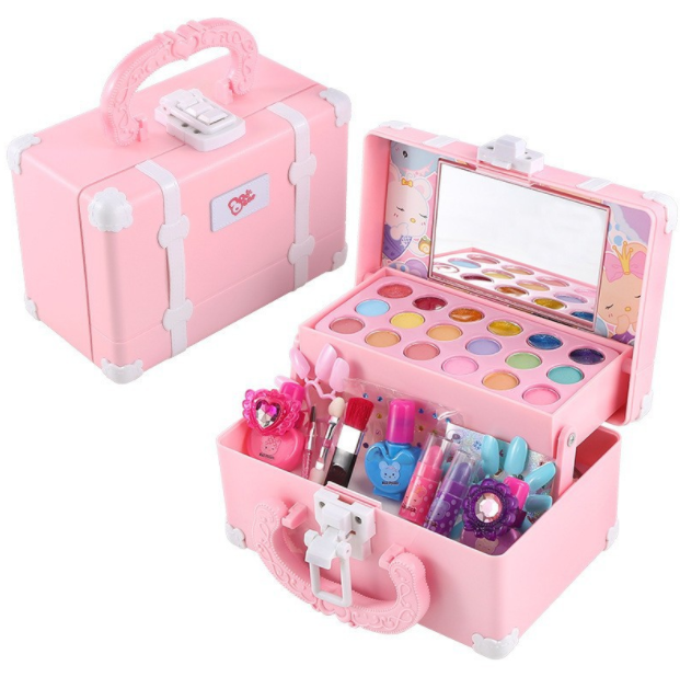 Оптовая продажа, детский косметический набор для макияжа для девочек, модный набор для макияжа, набор помады, теней для век, кистей, игрушка для красоты, набор для макияжа для детей