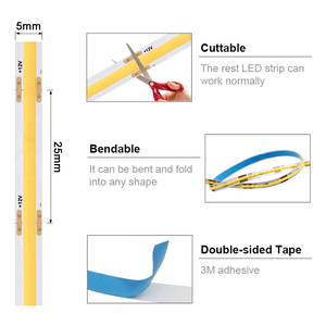 Đèn Led Cob Đèn Led Cob Trang Trí Nội Thất Chiều Dài Linh Hoạt 480 K 3000K 12V Ra90 4000K 6500K - Product Image 3