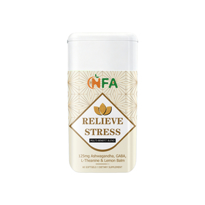 Gélules OEM anti-stress à l'extrait d'ashwagandha favorisant la relaxation et pouvant aider à soulager les tensions musculaires occasionnelles - Product Image 1