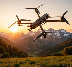 Drone <span class=keywords><strong>da</strong></span> <span class=keywords><strong>Corsa</strong></span> FPV Premium <span class=keywords><strong>da</strong></span> 10 Pollici, Telaio in Fibra di Carbonio con Telecamera HD per Volo a Lunga Distanza e Piloti Professionisti Freestyle - Product Image 2