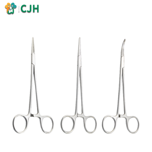 คีมจับเลือดแบบโค้งครึ่งฟัน CJH Precision Hemostasis <span class=keywords><strong>Microsurgery</strong></span> สำหรับสัตว์ - Product Image 1