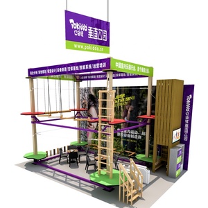 Dây Thừng Phiêu Lưu Khóa Học Công Viên Zip Line Thiết Bị Với <span class=keywords><strong>Tree</strong></span> House Nhân Tạo - Product Image 2