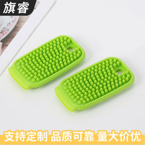 <b>Cat</b> Dog Bathing <b>Massage</b> Comb Silicone Body Scrubber Grooming Brush For Pet Cleaning Hair Removal - Product Image 2