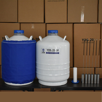 Réservoir d'azote liquide en alliage d'aluminium YDS-35-50 de 35 L, économique, pour utilisation en biobanque