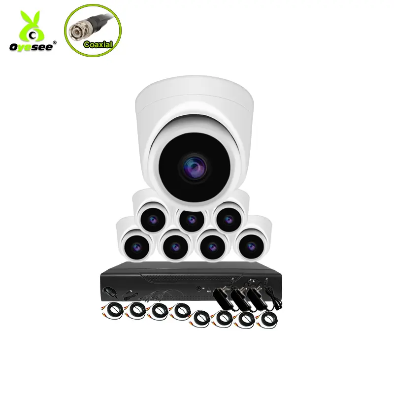 Nuevo modelo 8CH 1080P sistema de cámara CCTV de vigilancia AHD DVR Kits Precio de cámara domo con IR IP66