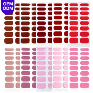 ปลายเล็บปลอมคุณภาพสูง ทรงเหลี่ยม สีพื้น หรูหรา ปลอดสารพิษ กึ่งสำเร็จรูป 16 ชิ้น แบบไม่มีโค้ง C - Product Image 1