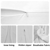 Oreiller cervical ergonomique orthopédique en mousse à mémoire de forme, rembourrage en polyester amovible, luxe personnalisable, gonflable, sommeil profond