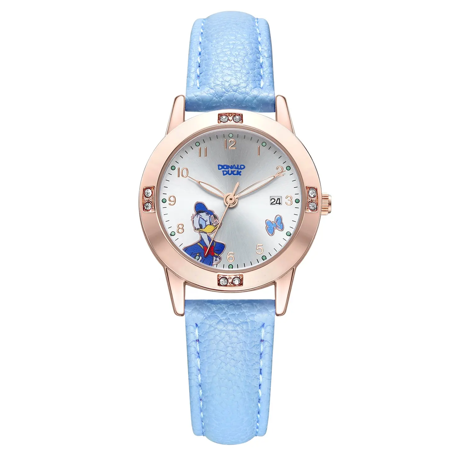 Officiële Disney Licentie Bevroren Prinses Elsa Donald Duck Cartoon Kinderen Speelgoed Horloges Voor Kids