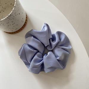 ホット販売ファッション無地シルクScrunchie女性女の子弾性ヘアバンドポニーテールホルダーヘアアクセサリー卸売 - Product Image 5