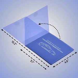 Organizador de Documentos para Vehículo, Cartera para Tarjetas de Identificación, Porta Tarjetas de Seguro y Registro de Automóvil de Plástico - Product Image 3