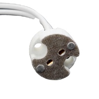 Connecteur de fil, douille pour ampoules halogènes LED, base de prise, poterie, porcelaine, bases de lampe