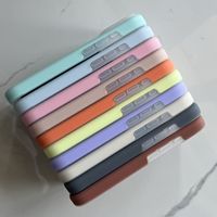 Coque de téléphone portable en silicone liquide couleur unie effet gelée pour iPhone 17 Pro Max 15 14 Plus, protection douce au toucher