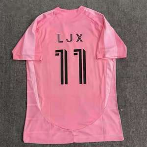 Vente directe du fabricant, maillots de football de style Miami 25 26, design inspiré de <span class=keywords><strong>Messi</strong></span>, avec service OEM et nom et numéro du joueur - Product Image 1