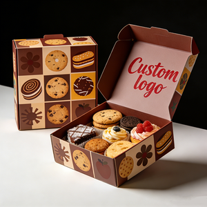 Boîte en carton <span class=keywords><strong>de</strong></span> qualité alimentaire pour la présentation <span class=keywords><strong>de</strong></span> dattes et <span class=keywords><strong>de</strong></span> desserts, avec logo personnalisé <span class=keywords><strong>de</strong></span> design luxueux pour les cadeaux sucrés du Moyen-Orient - Product Image 3