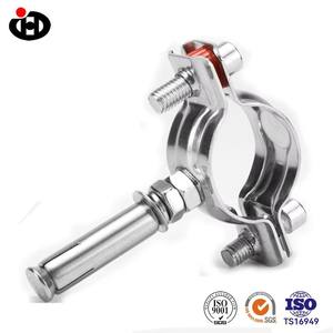 Collier de serrage <span class=keywords><strong>à</strong></span> <span class=keywords><strong>expansion</strong></span> en acier inoxydable 304 avec boulon d'ancrage pour montage de tuyaux et conduites dans le béton et la maçonnerie - Product Image 2