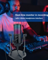 Mon micro nouveau modèle W112 à condensateur de bureau Podcast rvb USB Microphones de jeu pour PC portable téléphone gamer TikTok enregistrement YouTube