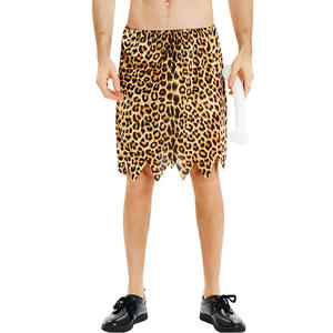 Disfraz de Halloween Carnaval Festival Fiesta Ropa Tarzán Primitivo Salvaje Hombre Vestido Estampado de leopardo Tigre Piel de leopardo Falda - Product Image 2