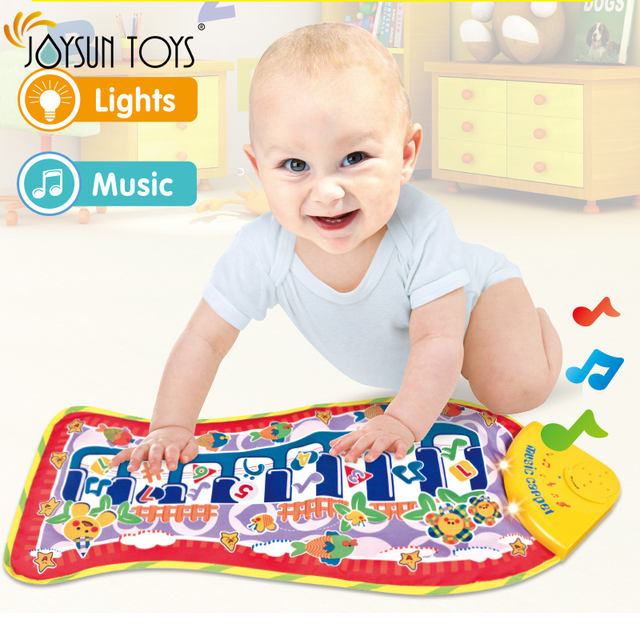 Baby Music Toys Fish Play Mat Piano Mat Musical Instrument Toy Game Touch Play Keyboard Floor Piano Mat for Kids