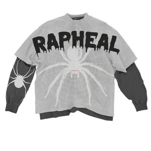 Camiseta de Manga Corta Estilo Waffle para Hombre, Lavado Ácido Desgastado, Impresión Personalizada, Vintage, 100% Algodón, Doble Capa Desgarrada - Product Image 1