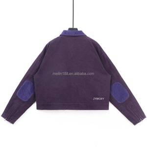 Vestes matelassées et délavées à l'acide pour hommes, style vintage, avec boucle de serrage personnalisée, idéales pour le travail, le bricolage ou comme veste de camionneur. - Product Image 2