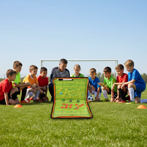 Tableau d'entraînement de football magnétique avec sac à fermeture éclair, tableau tactique effaçable à sec pour l'entraînement au football - Product Image 3