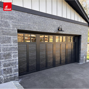 Puerta de Garaje Seccional Moderna Allandgroup Images, Paneles con Textura de Madera, Color Negro, Controles Automáticos - Product Image 3