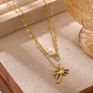 <span class=keywords><strong>Collier</strong></span> croix Ankh multicouche plaqué or 18 carats en gros, chaînes superposées, étanche, pendentif croix personnalisé en acier inoxydable - Product Image 3