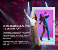 Holobox Mini Transparent pour Café - Boîte d'affichage holographique 3D - Écran de mode