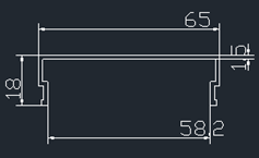 发光二极管条扩散器盖塑料管塑料家居装饰灯盖亚克力吸顶灯盖聚碳酸酯发光二极管扩散器 - Product Image 5