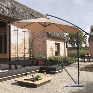 2024 logotipo personalizado poste de madera lona impermeable Patio piscina jardín madera BeachOutdoorSun paraguas con borlas - Product Image 6