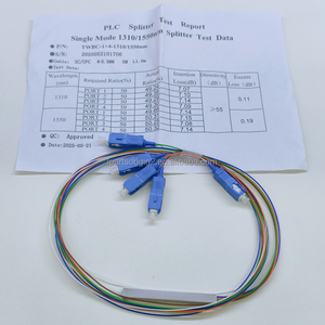 Divisor PLC Monomodo 1x4 para Aplicaciones FTTH, Cable de Fibra Óptica G657A1 para Interiores, 4 Núcleos, 1310/1550nm, para Cableado Doméstico y LAN de Fibra - Product Image 4