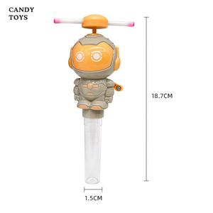 Jouets robot lumineux amusants PLATO avec des bonbons gélifiés et des bonbons durs, <span class=keywords><strong>surprise</strong></span> promotionnelle dans un tube en plastique, dessin animé à secouer à la main - Product Image 4