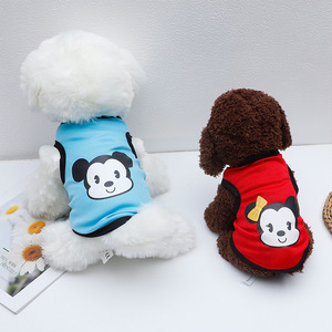 Lindos chalecos de dibujos animados de animales para perros y gatos, chaleco fino de poliéster de verano de Mickey Minnie Winnie KF220517 - Product Image 3