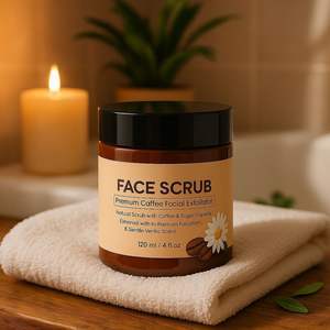 Gommage visage au miel et au café, fabrication OEM, produits chimiques et gommage visage aromatique au lait, nettoyant et hydratant - Product Image 5