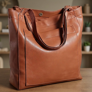 BS INTERNATIONAL Genuine Leather Clutch Cross-Body Strap Fashion Women's Waterproof Anti-Theft Lightweight Eco-Friendly Handbag - Product Image 1