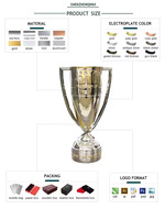 Design créatif compétition sportive trophée de compétition de football trophée de médaille en métal commémorative d'événement d'entreprise personnalisé