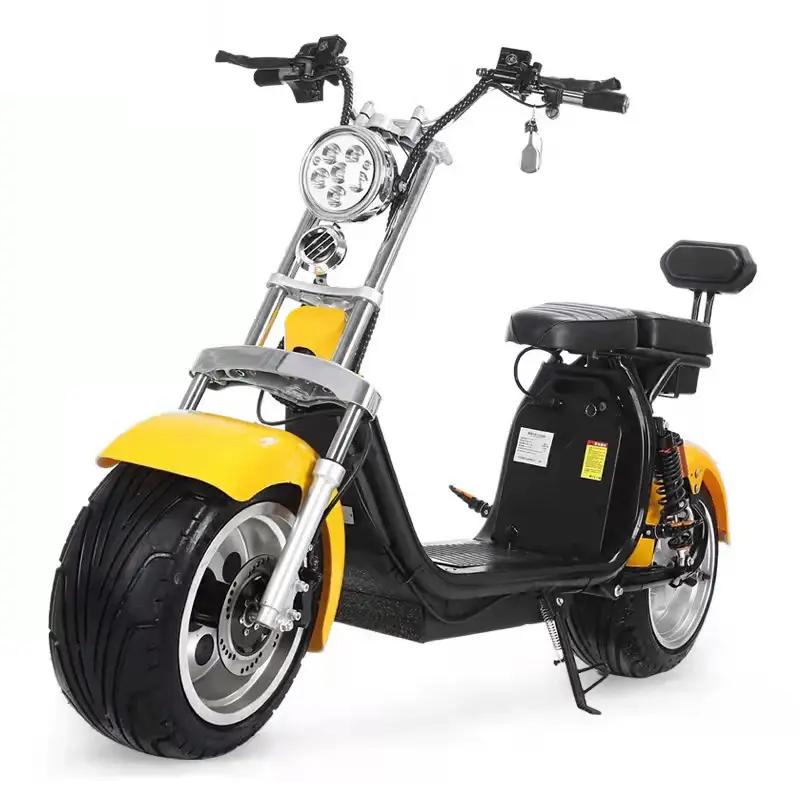 Brede Wiel Stad Coco 1000W Elektrische Scooter Fat Tire Grote Wielen Scooters Elektrische
