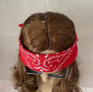 Perruques adultes de costume de déguisement d'<span class=keywords><strong>homme</strong></span> <span class=keywords><strong>Hippie</strong></span> de couleur brune avec des lunettes et des bandages de fête HPCS-1209 - Product Image 4